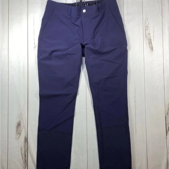 Vineyard Vines Fairway Pants Mens 33x30 Blue Stretch Golf Chinos 1P0254 - Picture 2 of 10